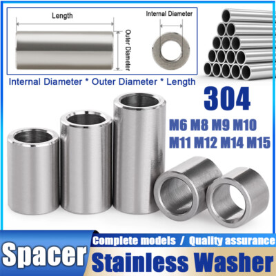 #ad Stainless Steel Washer Spacer Standoff Bearing Bush M6 M8 M9 M10 M11 M12 M14 M15 $16.99