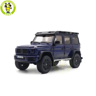 1/18 Mercedes AMG G63 4X4 W464 Benz G-Klasse Mystic Blau Druckguss Modellauto