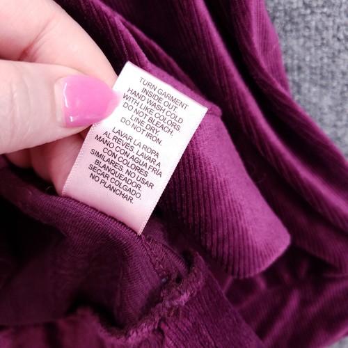 Juicy Couture Shirt Women 2X Purple Sleepwear Long Sleeve Pullover Velour Lounge - Picture 10 of 11
