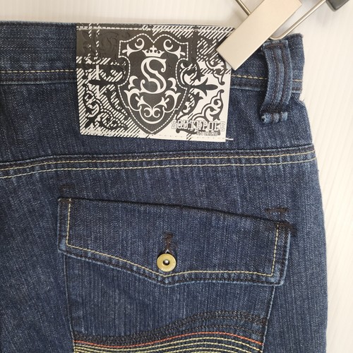 VTG Southpole Jeans Mens Size 38X31 Blue Baggy Skater Flap Pockets Y2K Hip Hop - Foto 8 di 13