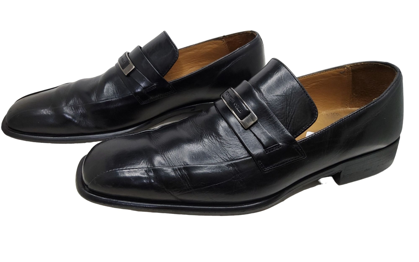 SAOLA kenneth cole vintage made in ital uomo pelle nera fodera superiore e suola pull