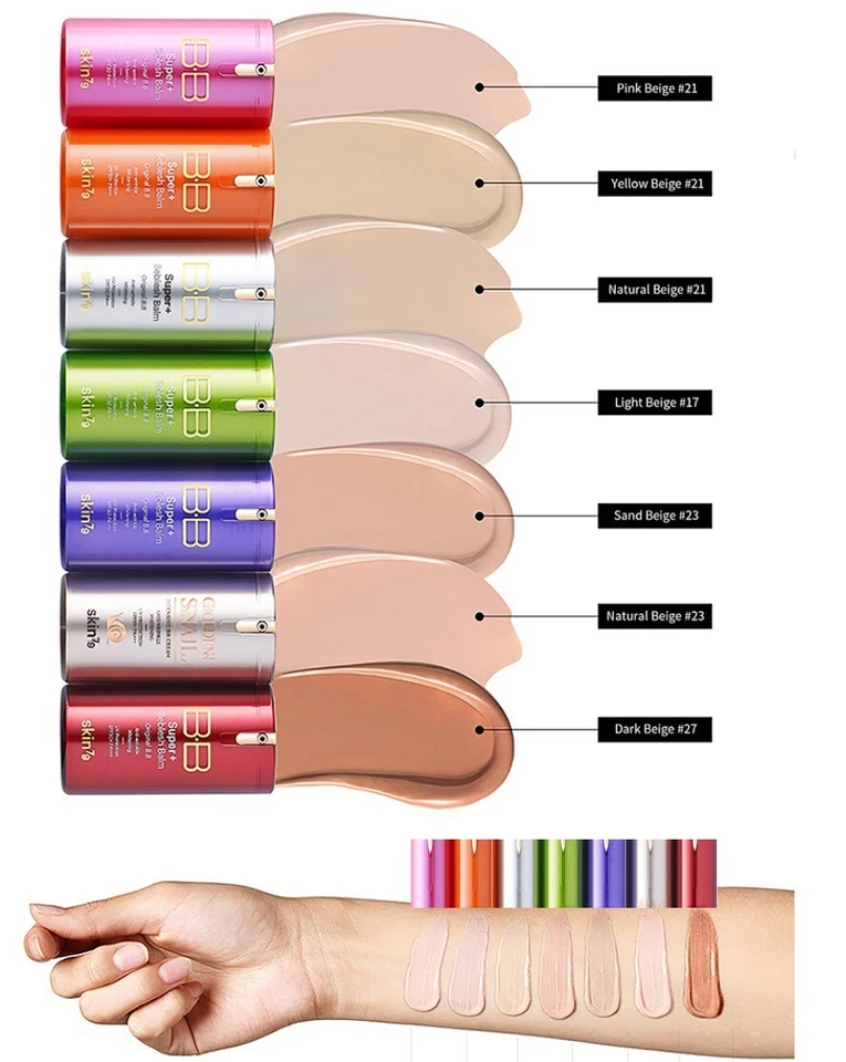 Skin79 Super Plus Beblesh Balm 金色粉色橙色 BB 霜 SPF50 原装 — 第 2/4 张图片