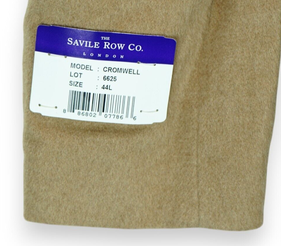 NWT The Savile Row Co London Cromwell 100percent Camel Hair Blazer Jacket Men's 44L image 9