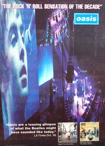 Oasis Programme Ebay OASIS 1995 original UK POSTER ADVERT WHAT'S THE STORY MORNING GLORY | eBay