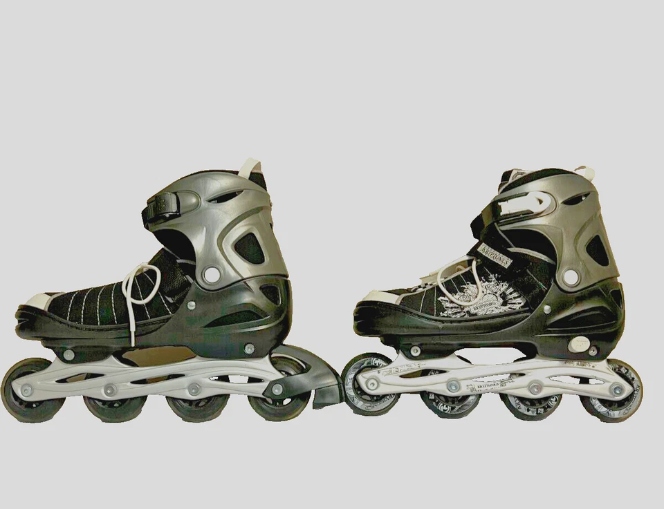 Kryptonics Vicious Inline Black White Roller Skates Rollerblades adult 10-11 - Image 2 of 4