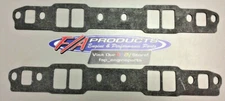 Fel-Pro 1245 Small Block Chevy 1.25" x 1.90" Port Intake Manifold Gasket Pair 
