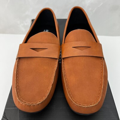 ALFANI Men iKer Tan Brown Boat Loafers Comfort Semi Casual  display picture 3