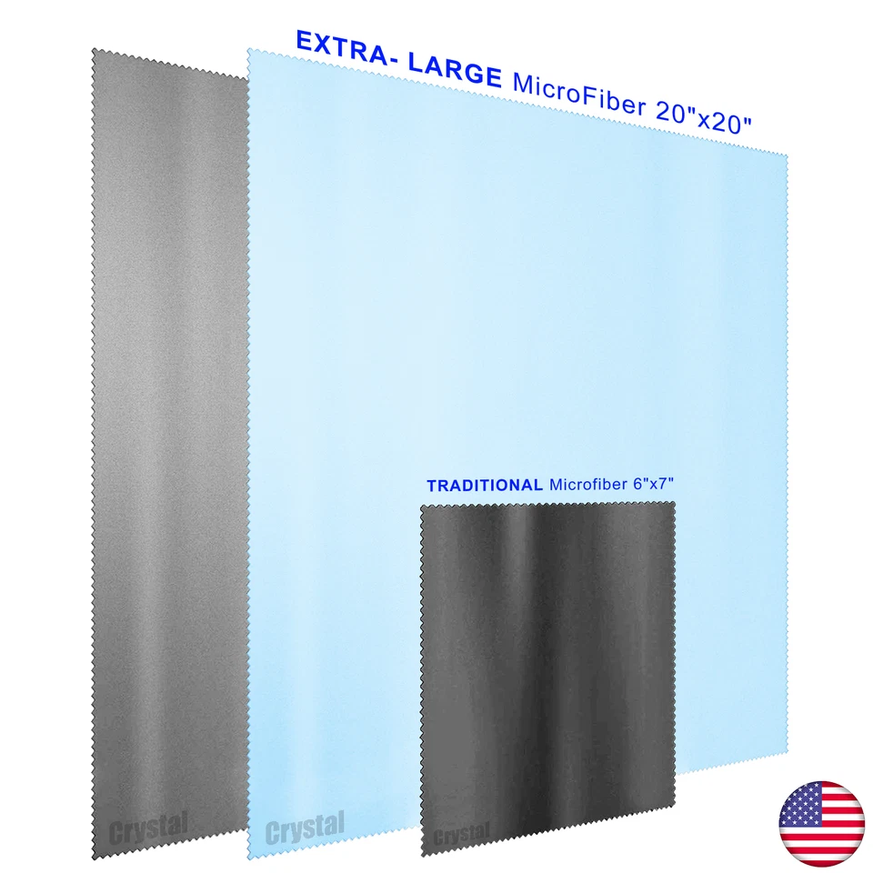 Негабаритная чистящая ткань из микрофибры 50x50 см для экранов телевизоров объективов телефонов - Изображение 3 из 4