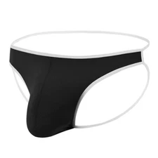 ZONBAILON Men's Sexy Double Thong - Breathable Small Mesh Elastic Hip Underwear