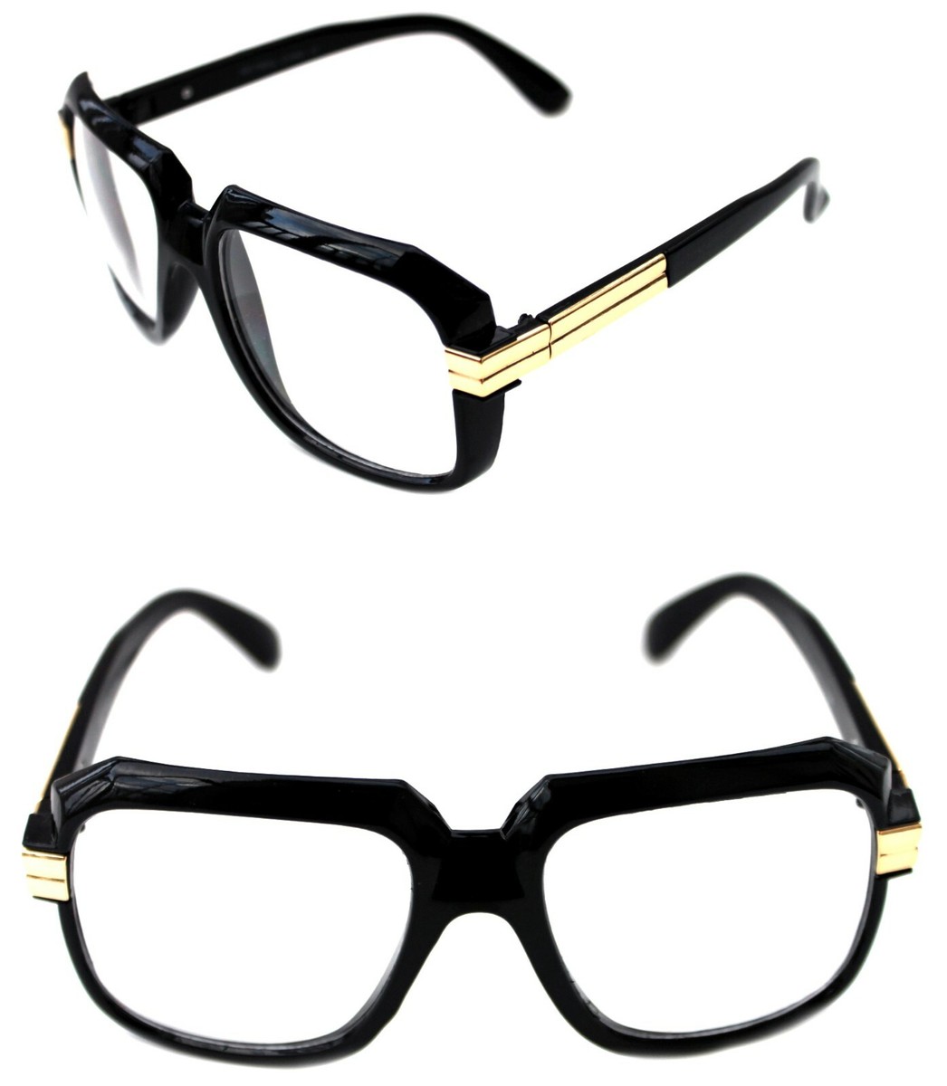 Men's Hip Hop 80's Vintage 607 Clear Lens Eye Glasses RUN