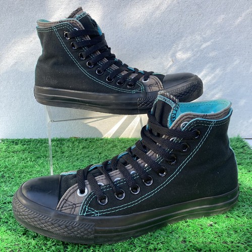 black converse double tongue