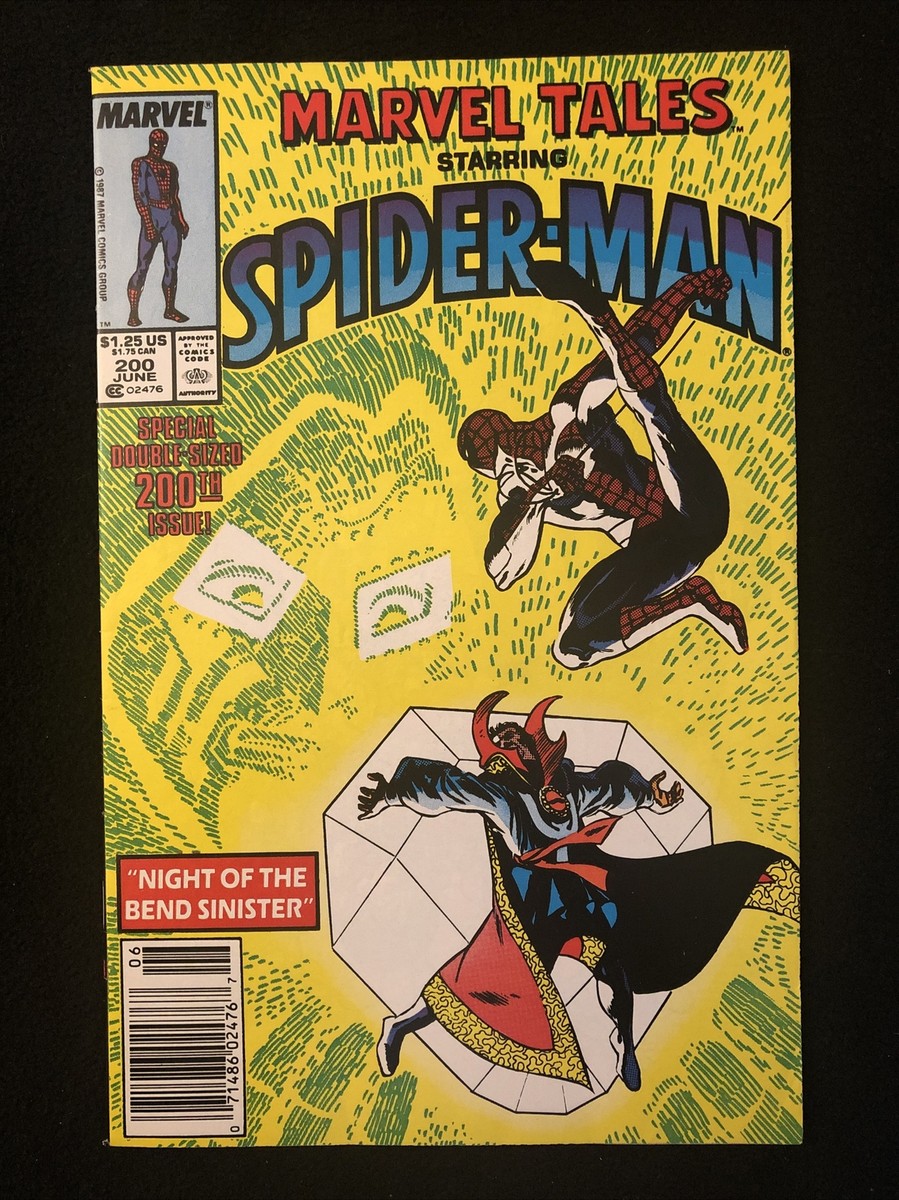 ブラック36 MARVEL TALES 200 7.0 7.5 NEWSSTAND MARVEL 1987 REPRINTS SPIDER-MAN