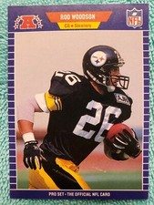1989 PRO SET ROD WOODSON #354 PITTSBURGH STEELERS