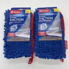 Lot of (2) O-Cedar 145643 Dual Action Microfiber/Chenille Flip Mop Refills