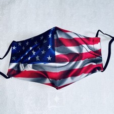 american flag face mask with filter