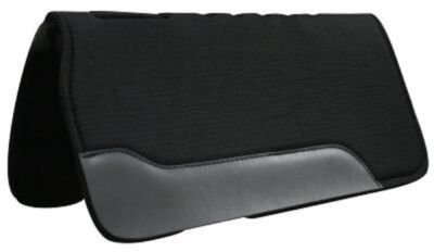 New! 31'' x 31'' BLACK FELT SADDLE PAD w/ 3/4'' Neoprene center Cut-out over wither