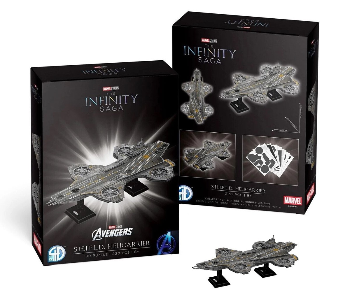 Marvel Avengers SHIELD Helicarrier 3D Puzzle 220 Pieces 4D