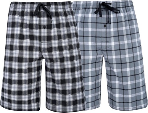 Hanes Mens 2-Pack Woven Stretch Pajama Short