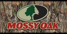 Mossy Oak, Hunting, Deer Camp, Camo, Woods, Trailer, Garage, Man Cave Banner