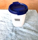 Tupperware Modular Mates 15 oz Blue Parmesan Cheese Shaker w/sealed Lid 1606-2