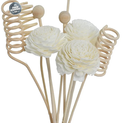 9pcs Reed Diffuser Sticks   Artificial Flower Rattan Aroma Refill for Diy Home F