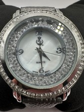 Premier Designs Ladies Quartz Watch Model No. 4614 Leather Strap New Battery