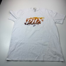 NEW Phoenix Mercury Shirt Mens Extra Large XL White Logo Crew Neck Fanatics WNBA