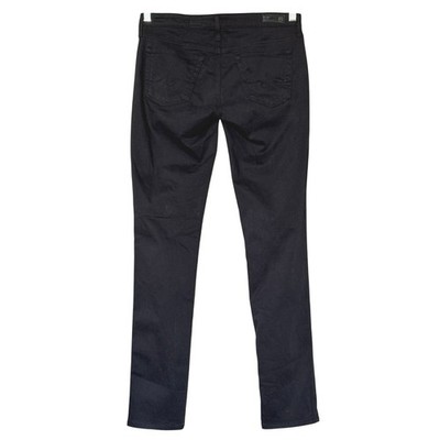 AG Adriano Goldschmied The Stilt Cigarette Leg Black Jeans Women's Size 27R 