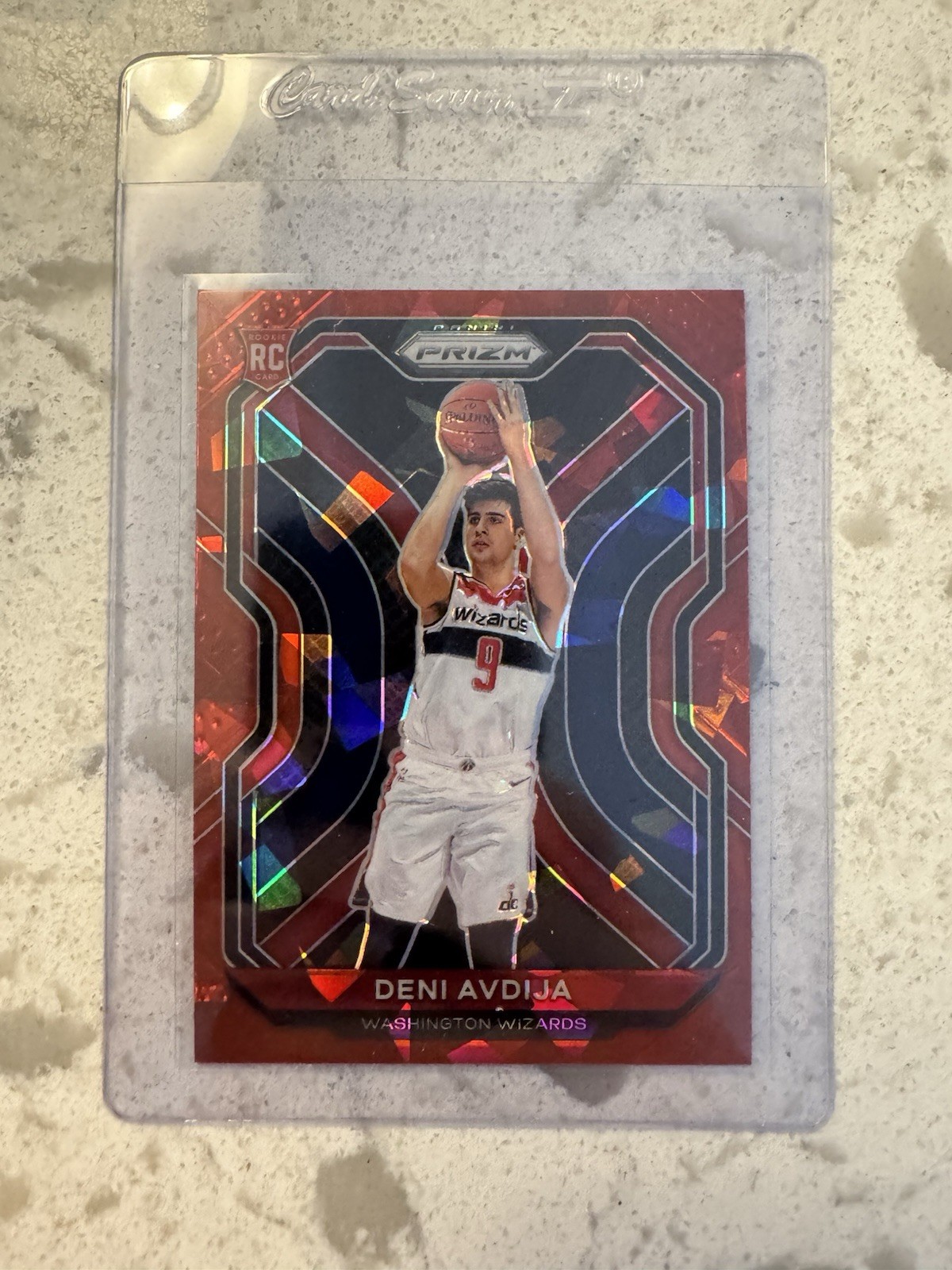 2020-21 Panini Prizm Deni Avdija #290 RC Rookie Red Ice