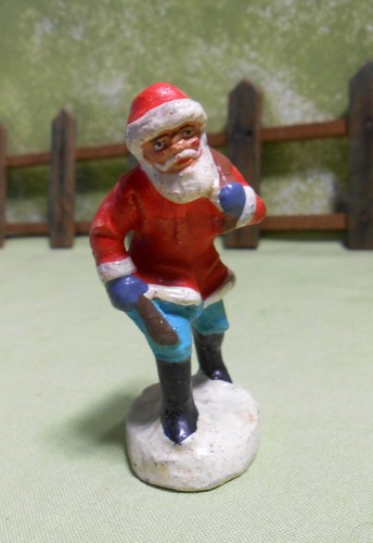 Germany Elastolin Santa - Composition, German, Mache, 2 3/4" - Picture 3 of 4