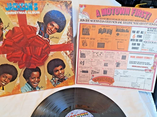 Vintage Jackson 5 Christmas Album Vinyl LP 1970 Motown MS713 Michael Jackson OG