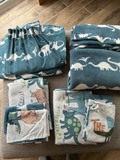 Blue Zoo Dinosaur Bedroom Set Bundle Excellent Condition Including Curtains