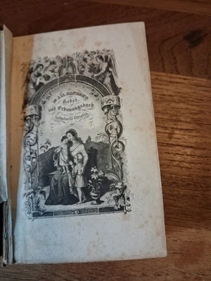 Hist. kath. Gebetbuch um 1850 Goldschnitt, Stahlstiche J.M. Sailer, Würzburg - Bild 1 von 4