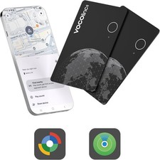 VOCOlinc Air Tag Smart Card for Android iOS, New Dual System Rechargeable X2