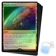 FOIL NEARBY PLANET X4 Unfinity Magic MTG MINT CARD