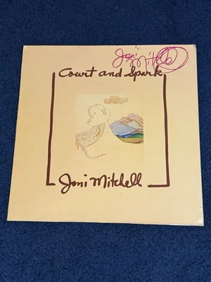 Joni Mitchell Signed Autographed Court + Spark Album Beckett LOA Gorgeous Sig - Image 1 of 3