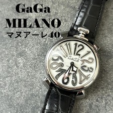 Orologio GaGa MILANO Manuale40 Quarzo Unisex 40mm Quadrante Bianco Cinturino Pelle