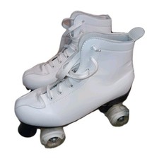 White Light Up Quad Roller Skates Wheels, Europe Size 44 Nice Unbranded
