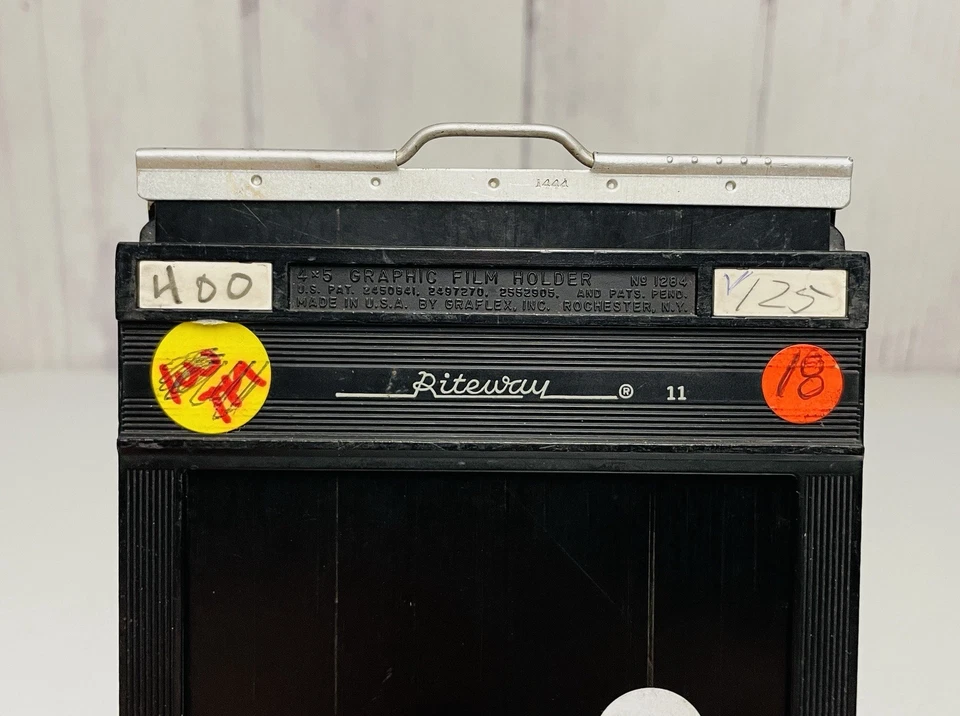 Riteway 4x5 Graphic Film Holder Graflex Rochester NY No 1284 - Image 3 of 3