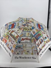 Vintage Winchester Star umbrella: Marmaduke, Garfield, Dilbert, Peanuts EUC 
