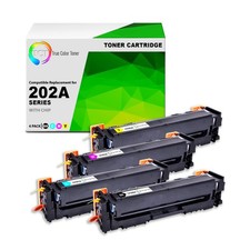 4Pk TCT 202A CF500A CF501A CF502A CF503A For HP M254dw M281fdw Compatible Toner