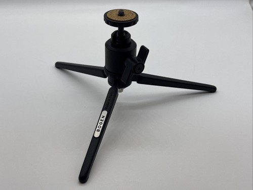 Bogen Manfrotto 3009 Mini Tabletop Tripod With 3009 Mini Ball Head Maid In Italy - Picture 2 of 7