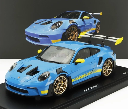 1/18 SPARK-MODEL - PORSCHE | 911 992 GT3 RS COUPE 2023 | LIGHT BLUE YELLOW - Imagen 1 de 1