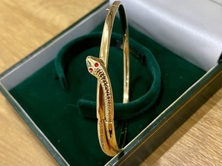 Brazalete/brazalete de oro de 9 quilates SERPIENTE/SERPIENTE