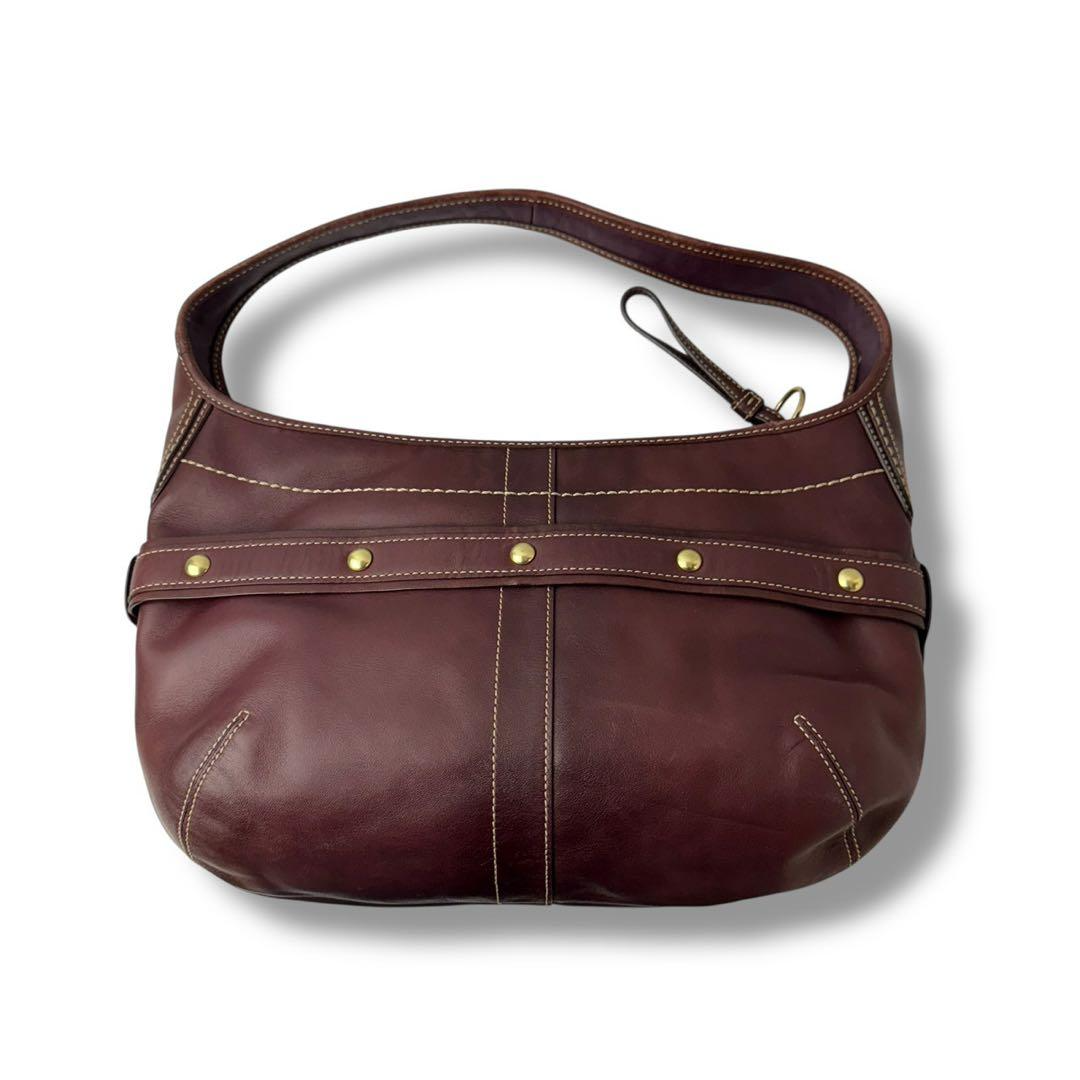 COACH ワンショルダーバッグ ボルドー ホーボー ゴールド金具 11261 希少 COACH ボルドー ホーボー ショルダーバッグ レザー 11261 - メルカリ