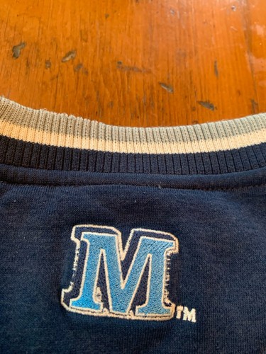 Vintage 90s University of Maine Crew Neck Sweatshirt Lee Navy Blue Men’s XL - Picture 6 of 8