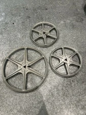 3 Vintage Tower Empty Film Reel 7” & 5”