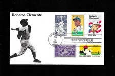 US FDC 1984 ROBERTO CLEMENTE #2097 FIRST DAY COVER CREATION CACHET MULTI COMBO