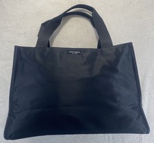KATE SPADE Black Nylon Baby Diaper Bag Or Tote 17  x 13  x 7  Small Flaws