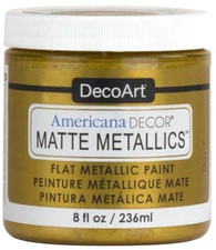 DecoArt Americana Decor Matte Metallics 8oz-Gold